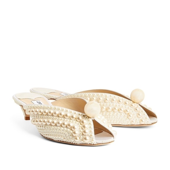 Jimmy Choo Women's Samantha Pearl Kitten Heel - Picture 3 of 16
